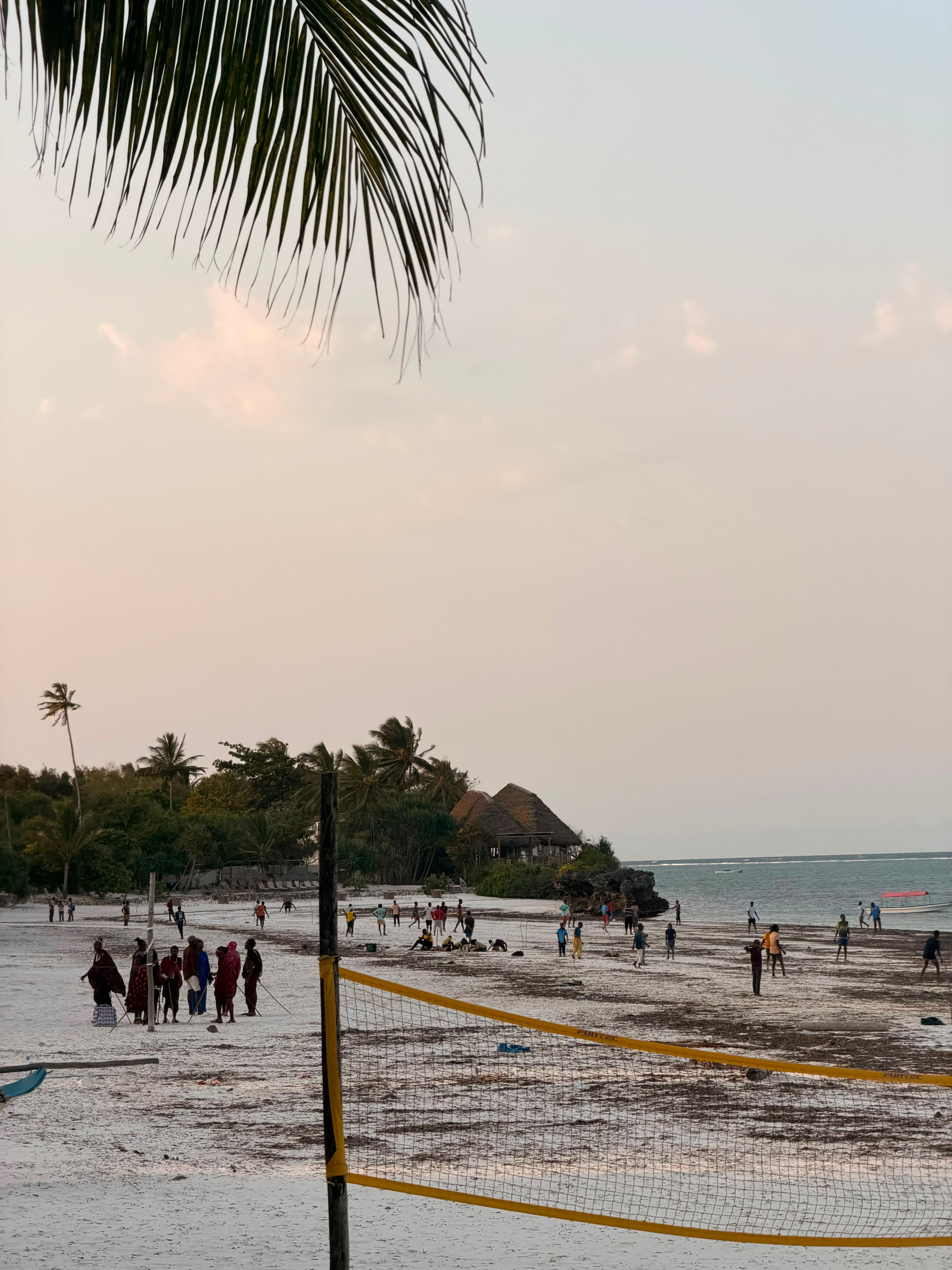 Zanzibar beach at dusk
